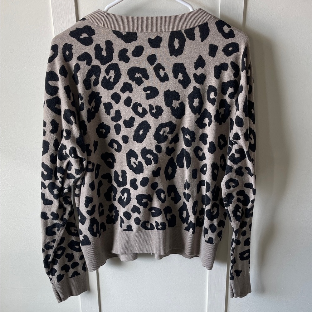 Sanctuary Leopard Print Button-Up Cardigan Sweater - Picture 4 of 4